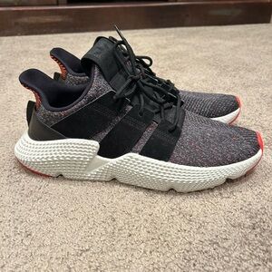 Adidas Prophere Core Black Solar Red Athletic Shoes